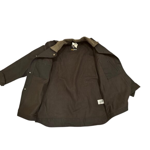 Carhartt Full Swing Chore Coat Black Sherpa-Lined Jacket Men’s XL Tall Workwear - Picture 4 of 9